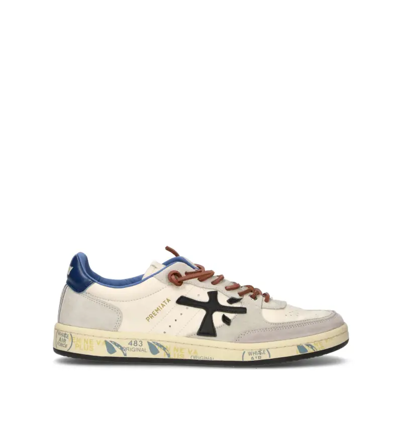 Sneaker uomo bianca in pelle Vario