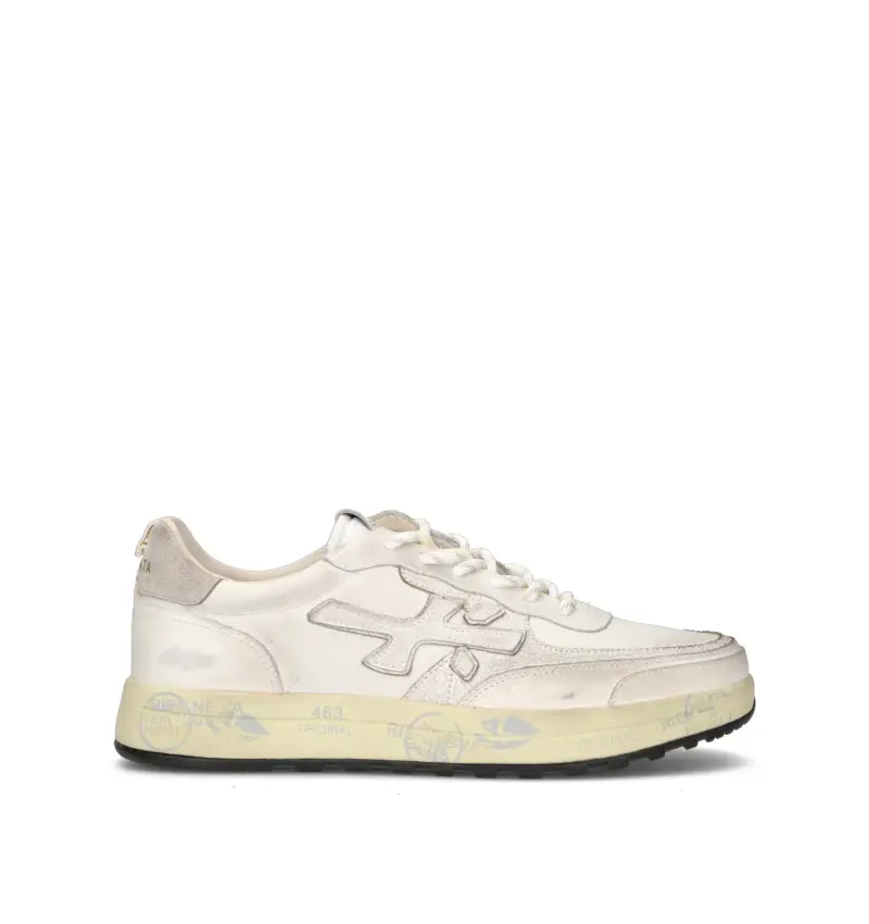 Sneaker uomo bianca in pelle Vario