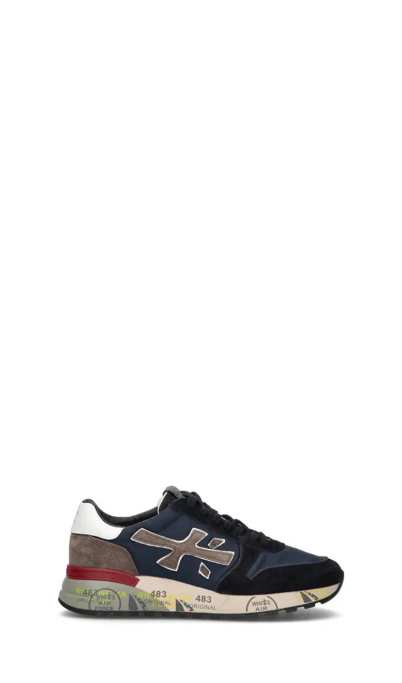 Sneaker uomo blu in pelle Vario