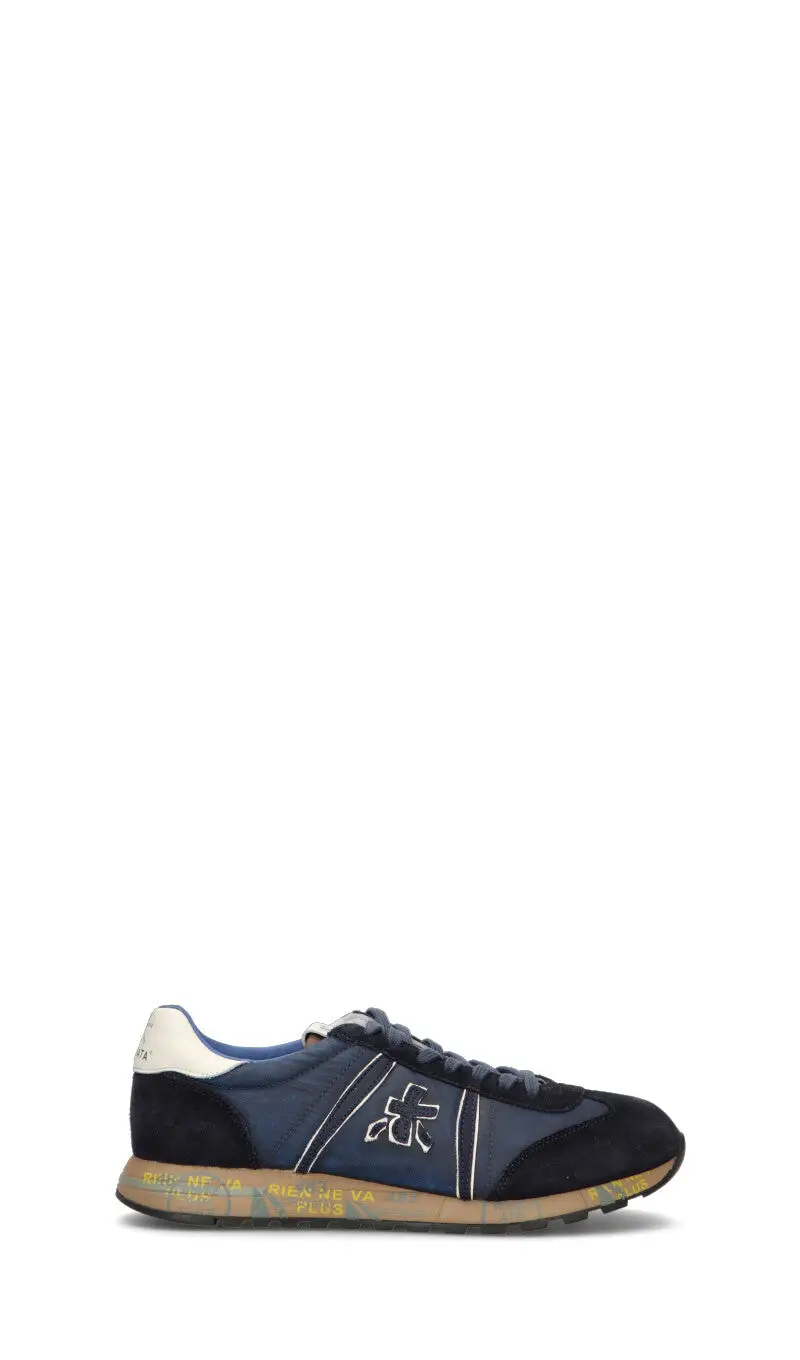 Sneaker uomo blu in pelle Vario