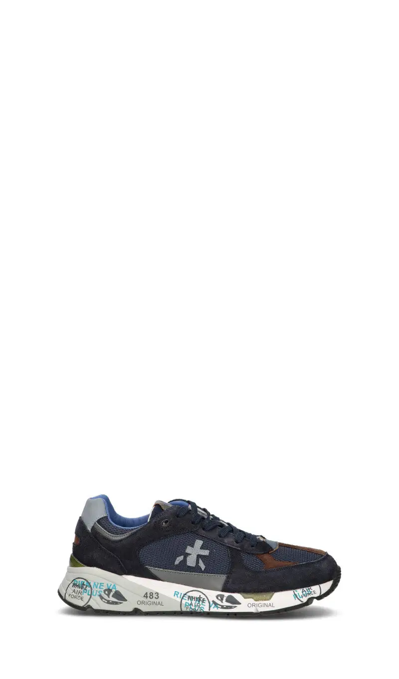 Sneaker uomo navy in suede Vario