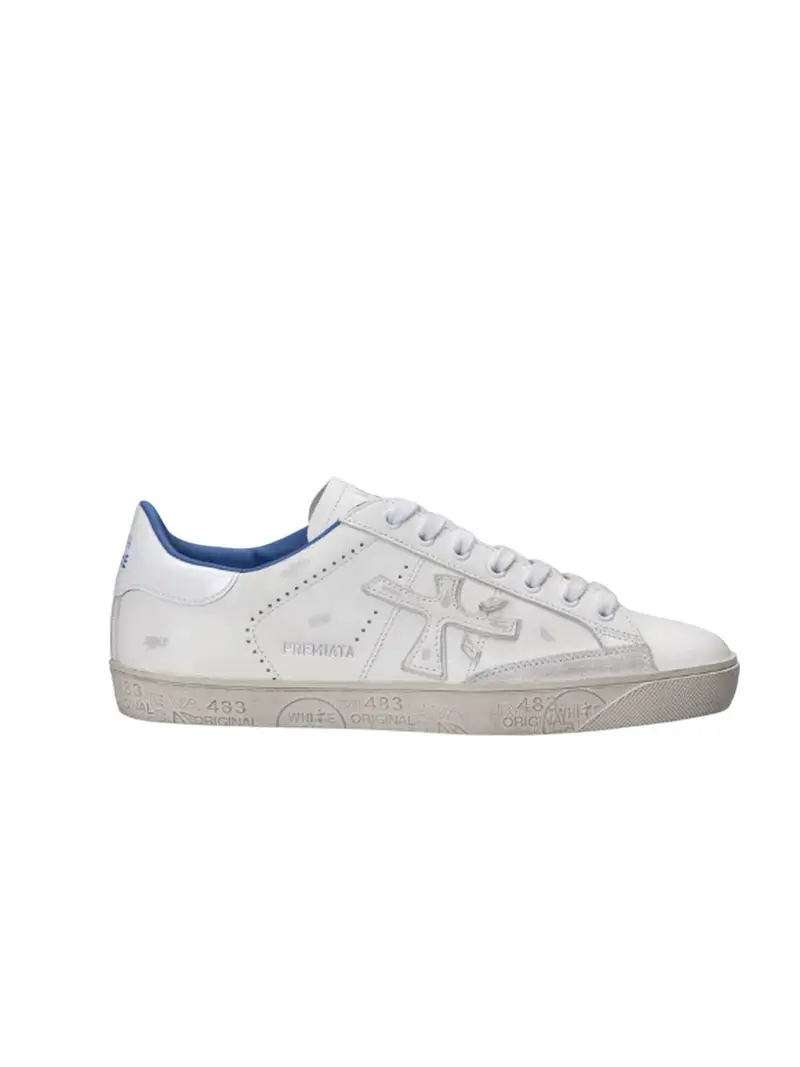 sneaker uomo premiata - steven - bianco WHITE
