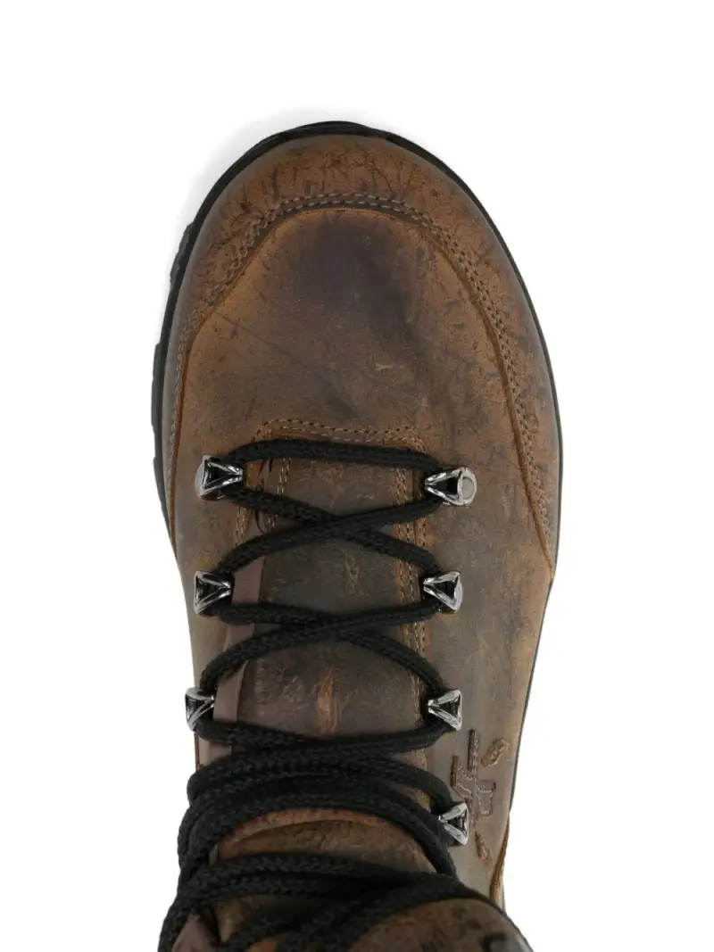 Premiata Sneakers marrone in pelle per uomo miniatura 3