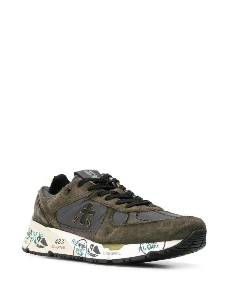 Premiata Sneakers Uomo Verde Mase miniatura 2