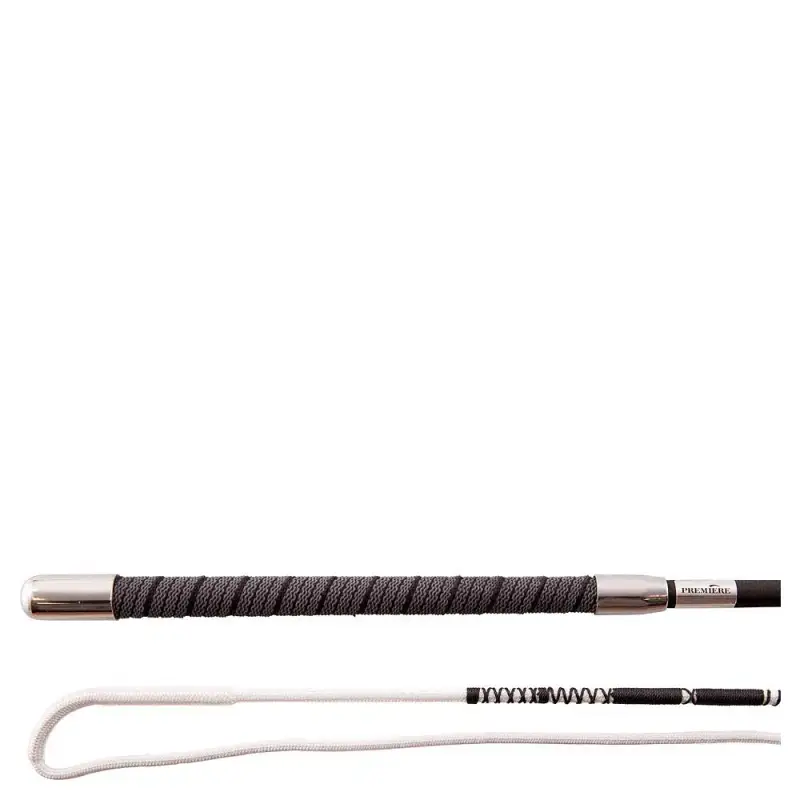 Frusta per cavalli con impugnatura antiscivolo + impugnatura in nylon Premiere Encke