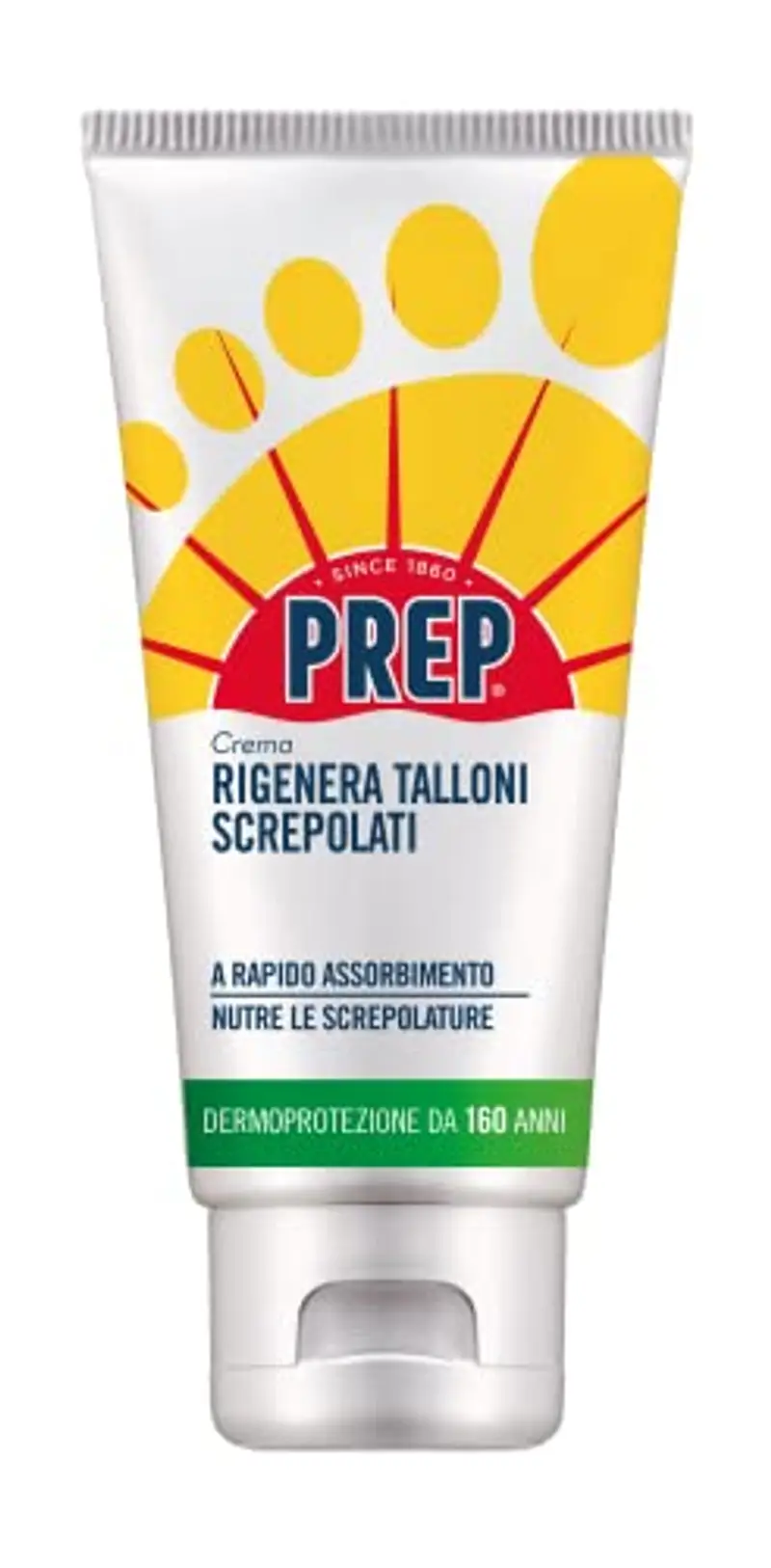 Prep, Crema Rigenera Talloni, Crema Idratante per Talloni Screpolati, Ammorbidisce e Nutre la Pelle, a Base di Burro di Karitè, Pantenolo e Vitamina E, Assorbimento Rapido, Formato 75 ml miniatura 2