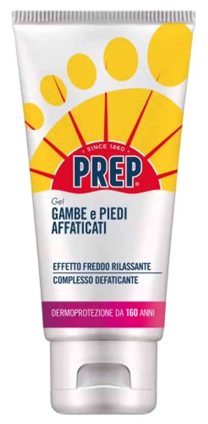 Prep, Gel Gambe e Piedi Affaticati, Gel Effetto Freddo Rilassante, Azione Defaticante e Rinfrescante per Gambe e Piedi Pesanti, a Base di Alga Clorella, Aloe Biologico e Mentolo, Formato 125 ml miniatura 2