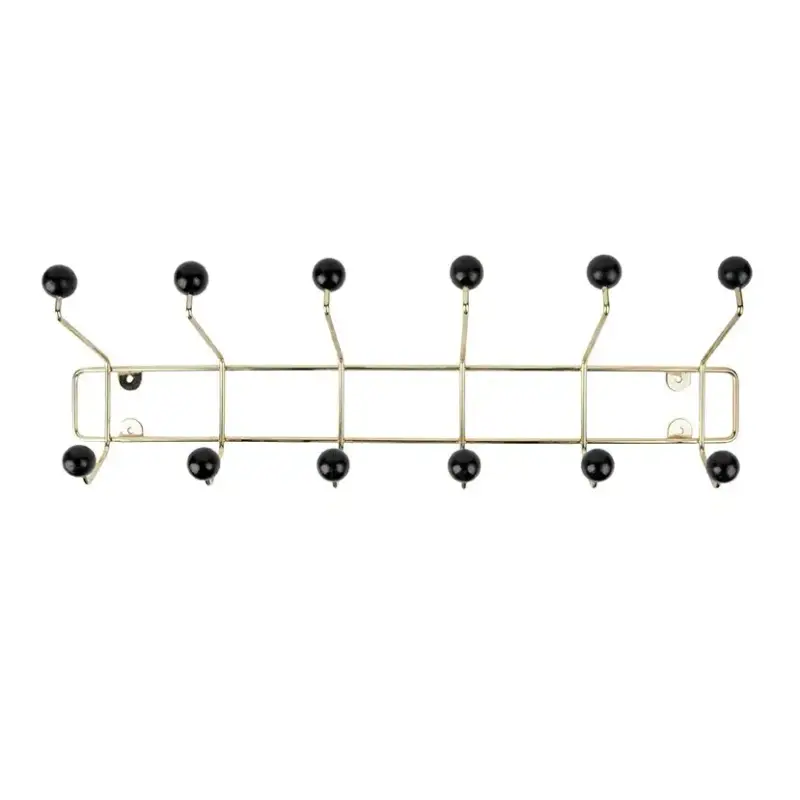 Attaccapanni con palline nere Present Time Saturnus Large