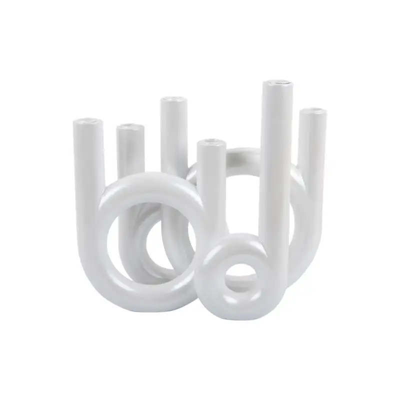 Candeliere in vetro Present Time Rings Large