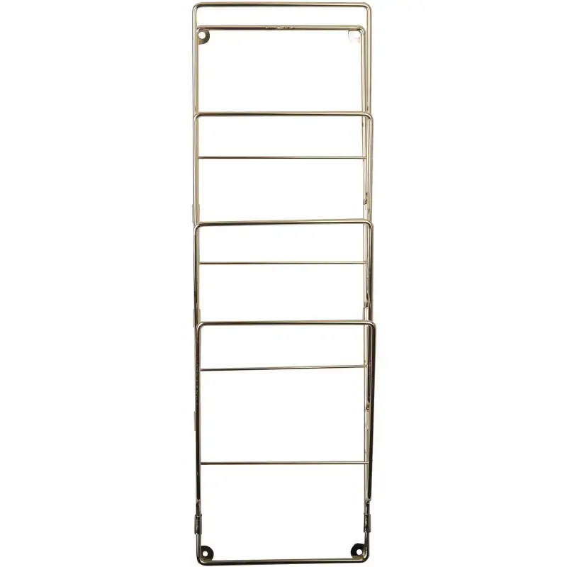 Portariviste in filo d acciaio placcato Present Time