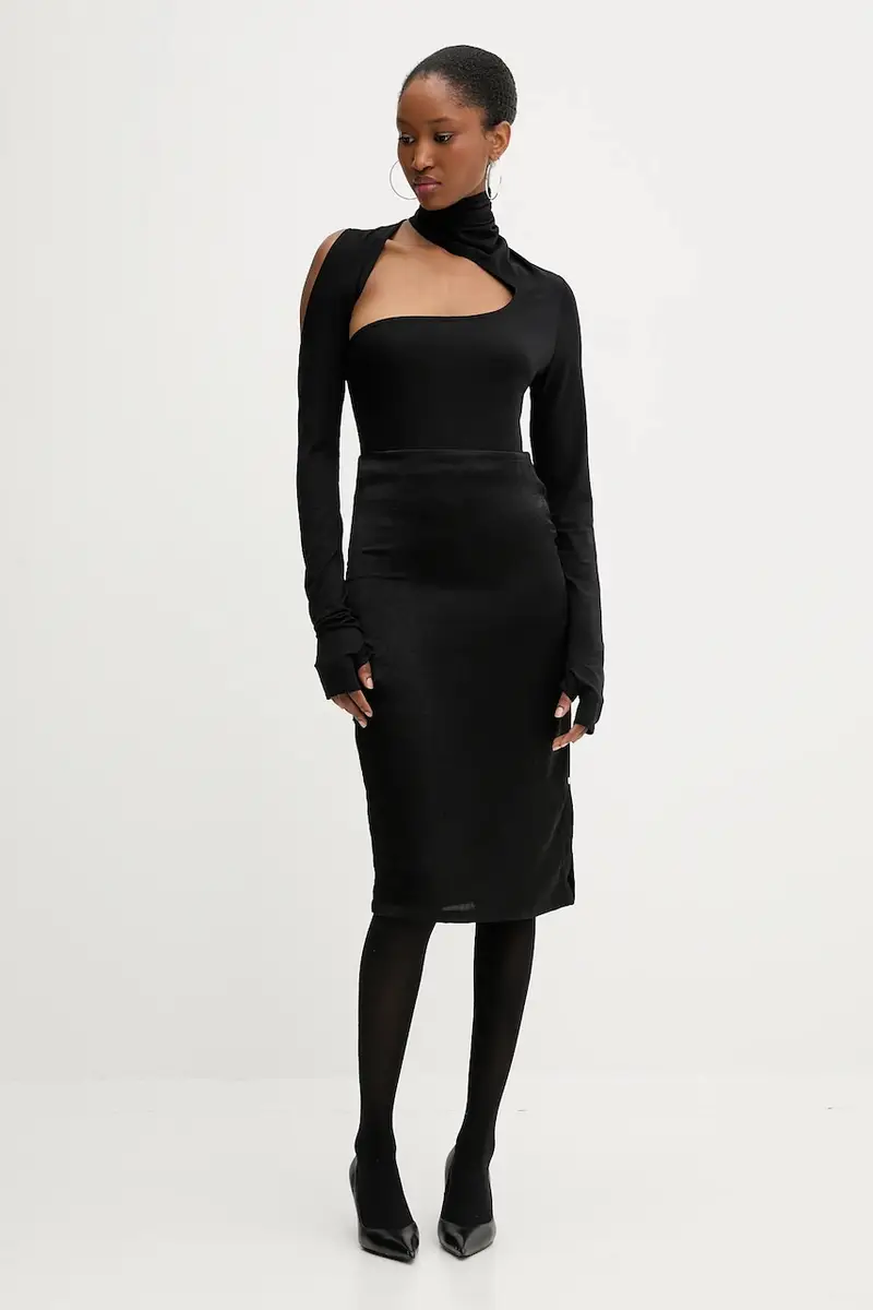 gonna colore nero PRE711FW24 miniatura 2