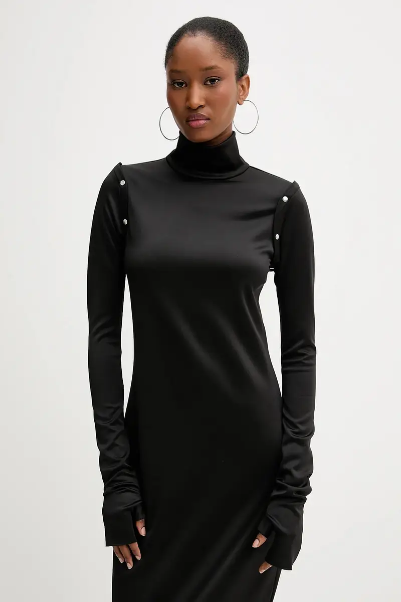 vestito colore nero PRE416FW24 miniatura 5