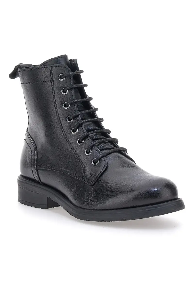 Anfibi Neri in Vera Pelle Prima Riga LB500 [NERO] miniatura 2