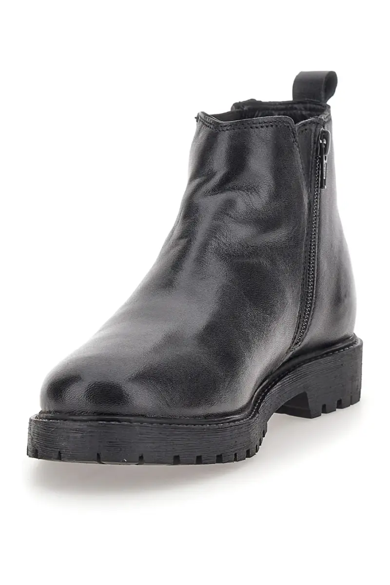 Beatles neri con doppia zip laterale Prima Riga 501 GAUDI [NERO] miniatura 4