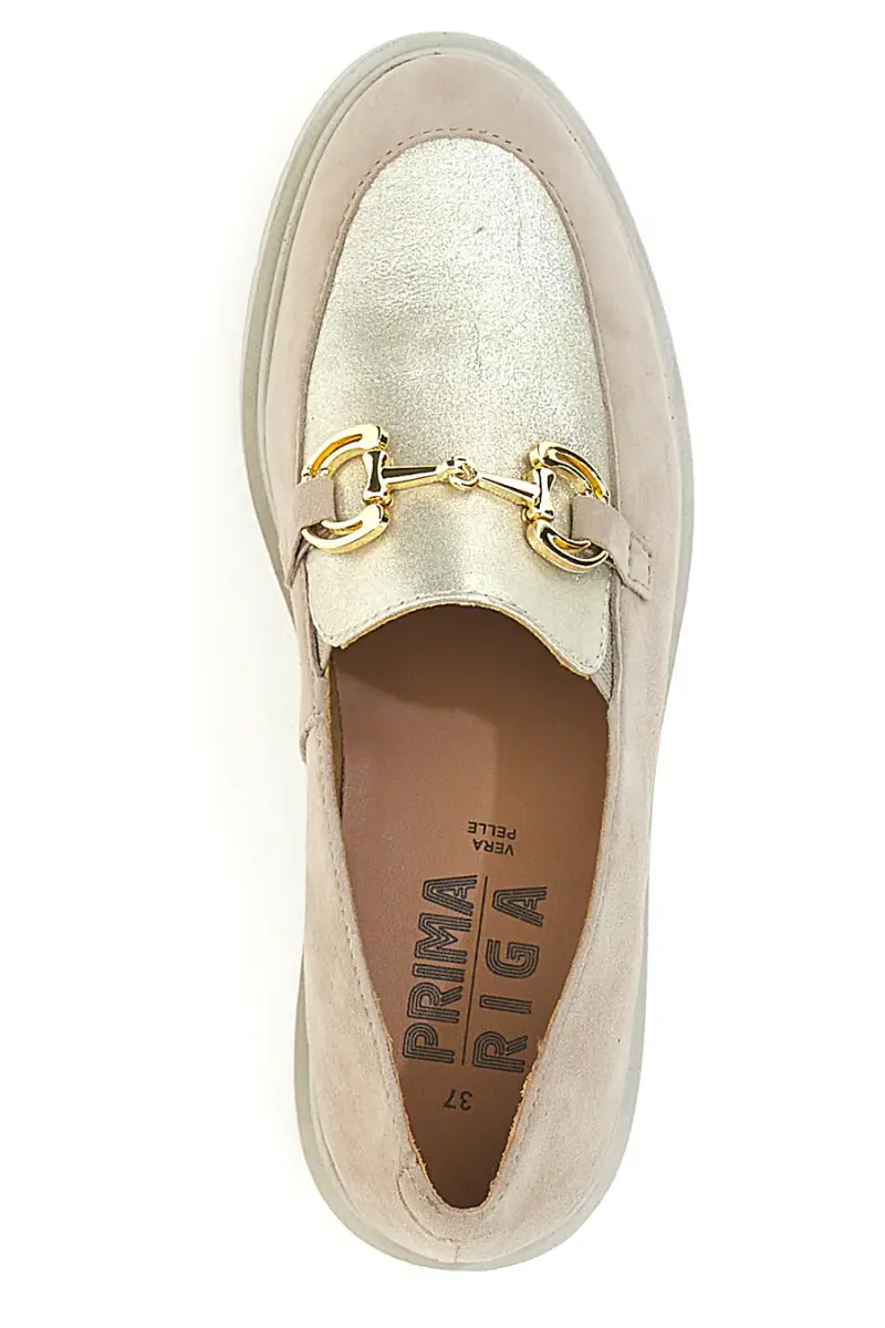 PRIMA RIGA Mocassini Beige 4239253 miniatura 3