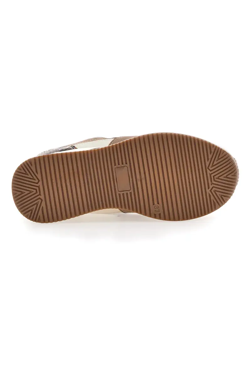 Sneakers Marrone con Zeppa Prima Riga 385 [MARRONE] miniatura 5