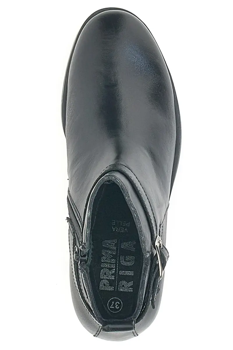 Stivaletti Neri con Tomaia in Pelle e Tacco a Blocco PRIMA RIFA SF1302 [NERO] miniatura 3