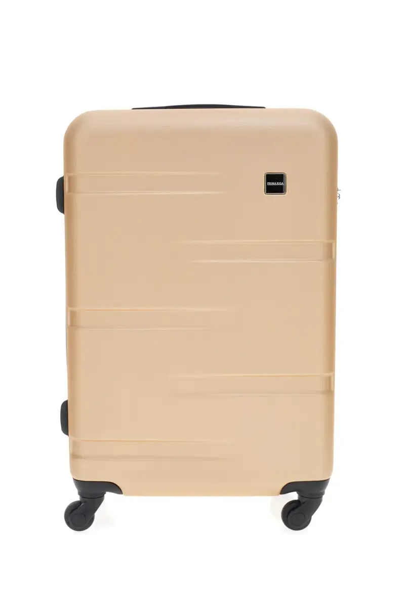 Trolley beige dorato rigido 4 ruote Prima Riga PR143/M [ORO]