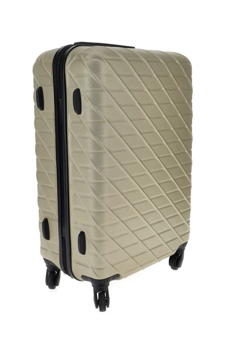 Trolley grande champagne rigido con 4 ruote Prima riga PR157/G [CHAMPAGNE] miniatura 4