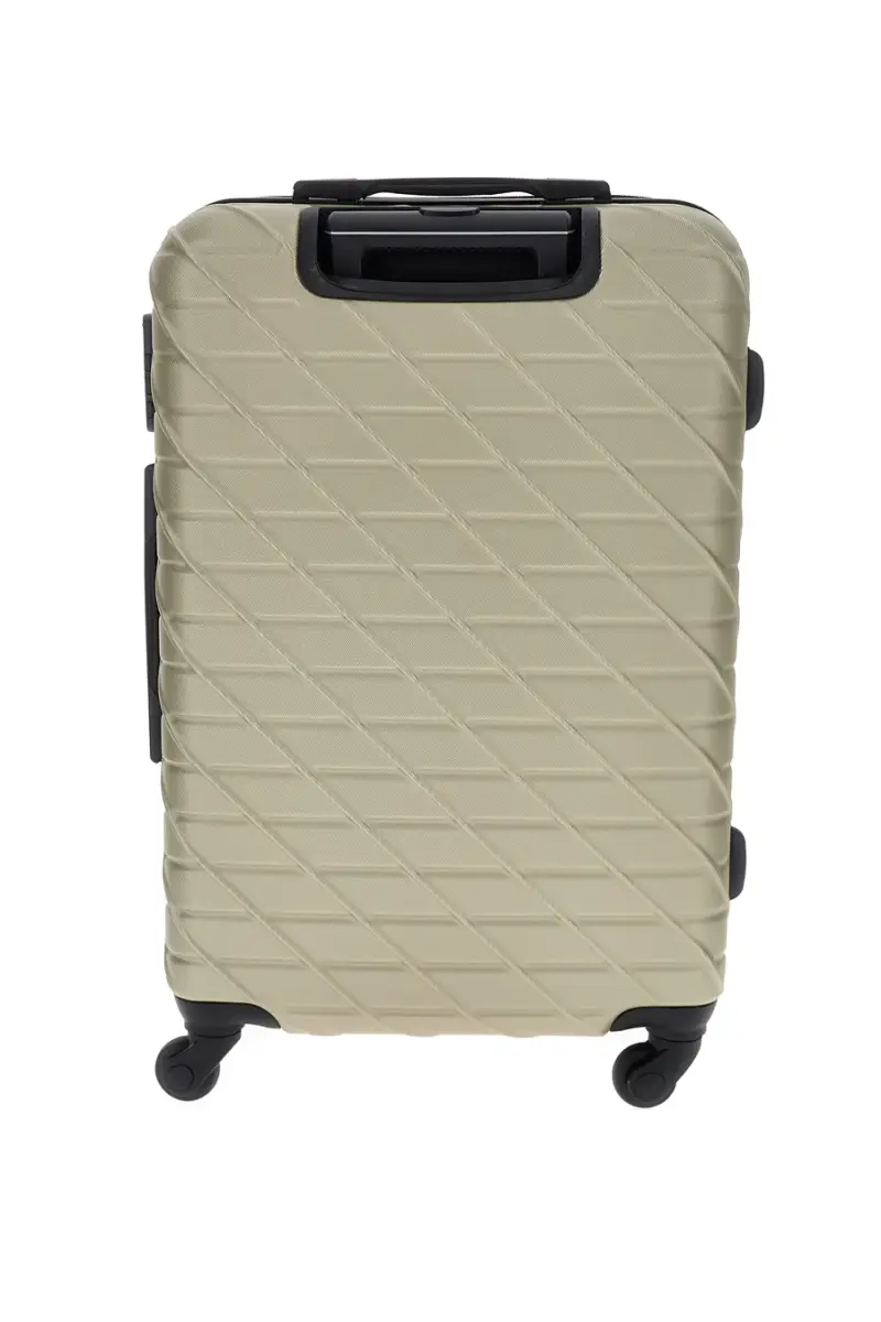 Trolley medio champagne rigido con 4 ruote Prima riga PR157/M [CHAMPAGNE] miniatura 4