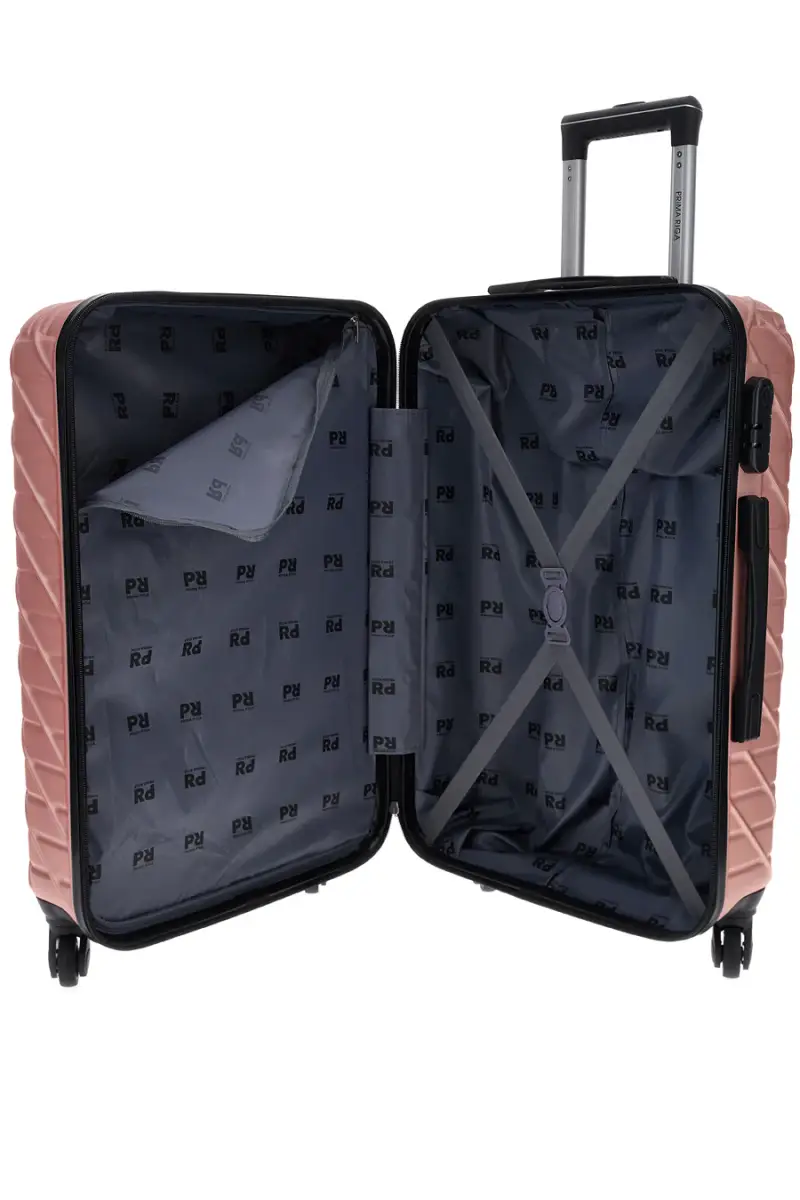 Trolley medio rose gold rigido con 4 ruote Prima riga PR157/M [ROSE GOLD] miniatura 4