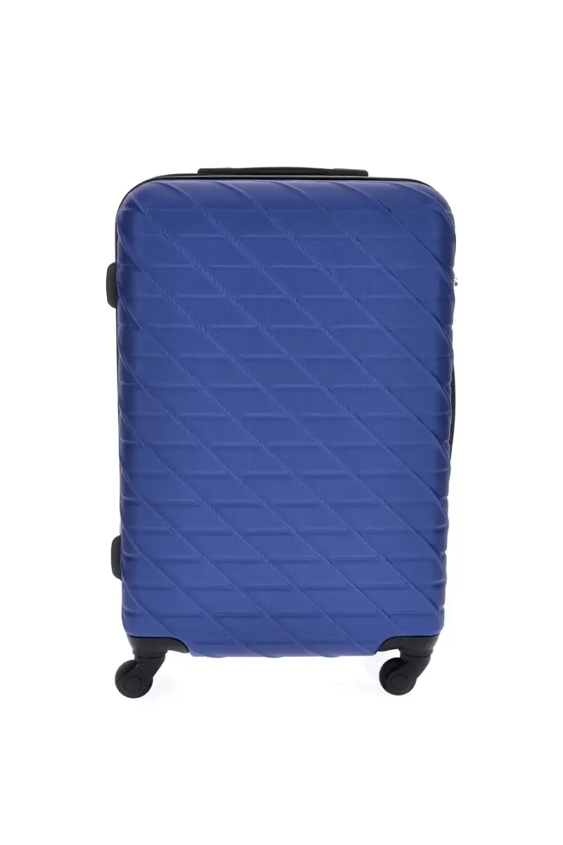 Trolley piccolo blu rigido con 4 ruote Prima riga PR157/P [BLUE]