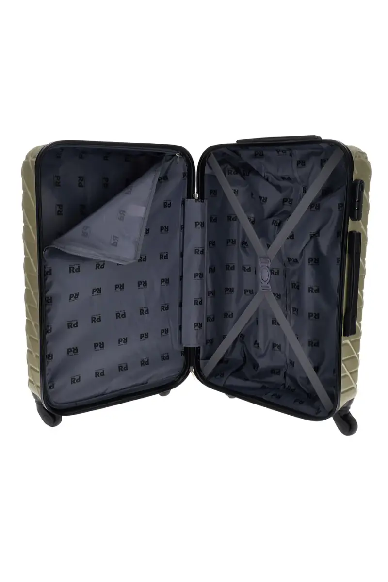 Trolley piccolo champagne rigido con 4 ruote Prima riga PR157/P [CHAMPAGNE] miniatura 5