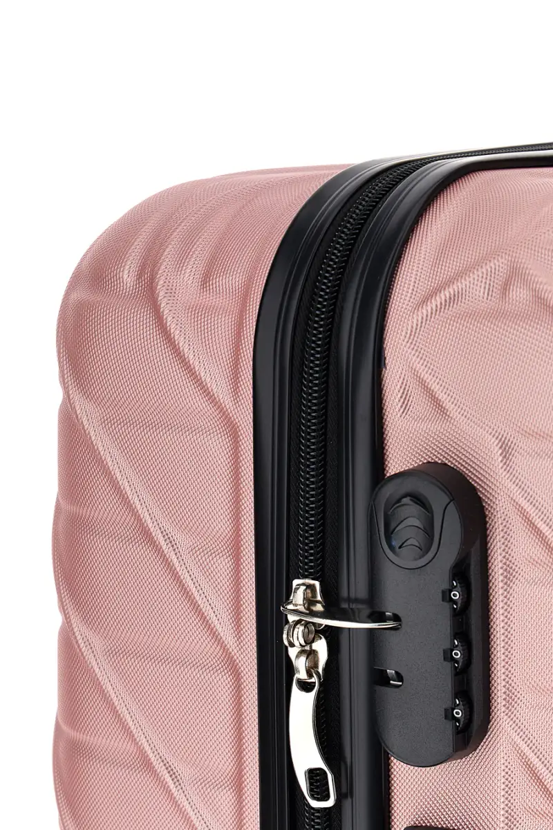 Trolley piccolo rose gold rigido con 4 ruote Prima riga PR157/P [ROSE GOLD] miniatura 4