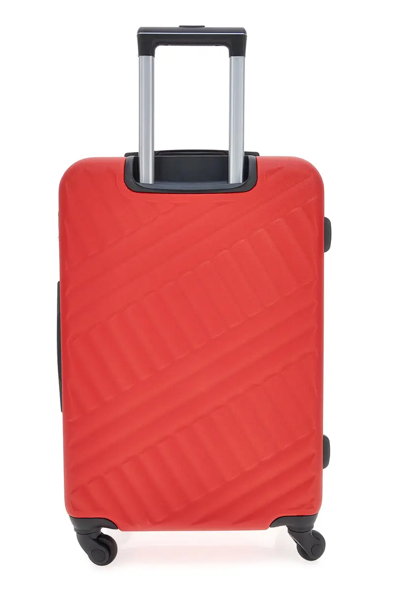 Trolley rosso rigido con ruote piroettanti Prima Riga PR162/P [ROSSO] miniatura 3