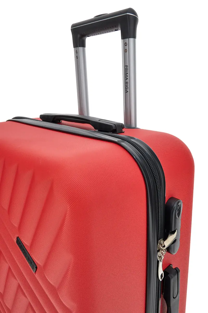 Trolley rosso rigido con ruote piroettanti Prima Riga PR162/P [ROSSO] miniatura 4