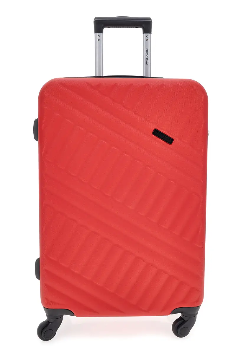 Trolley rosso rigido con ruote piroettanti Prima Riga PR162/P [ROSSO]