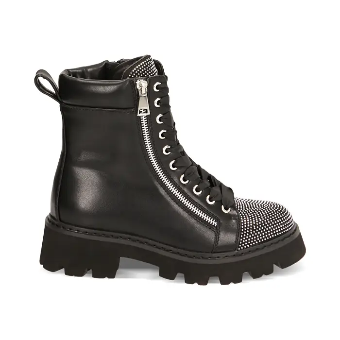 Anfibi neri con strass