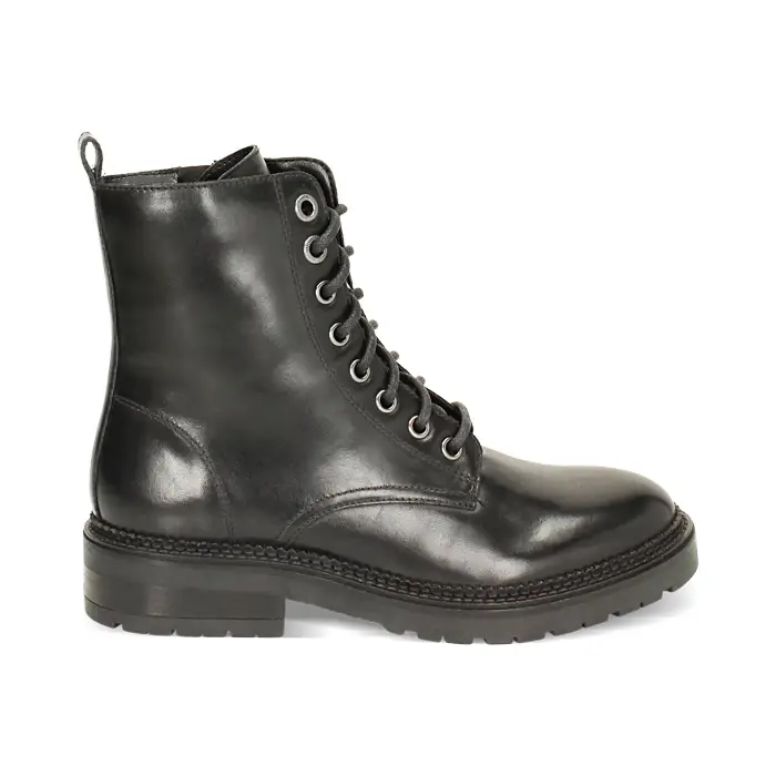 Anfibio nero in pelle basic