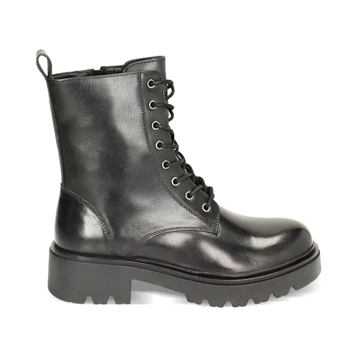 Anfibio nero in pelle