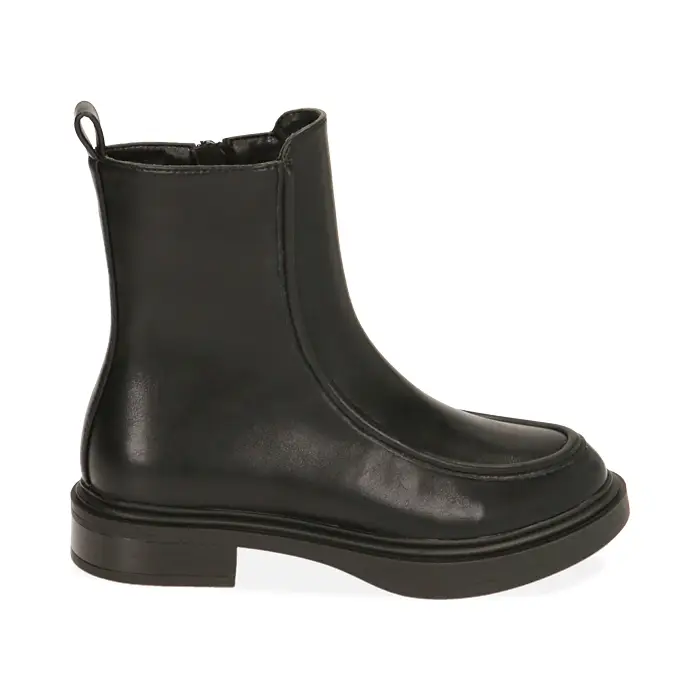 Ankle boots flat neri