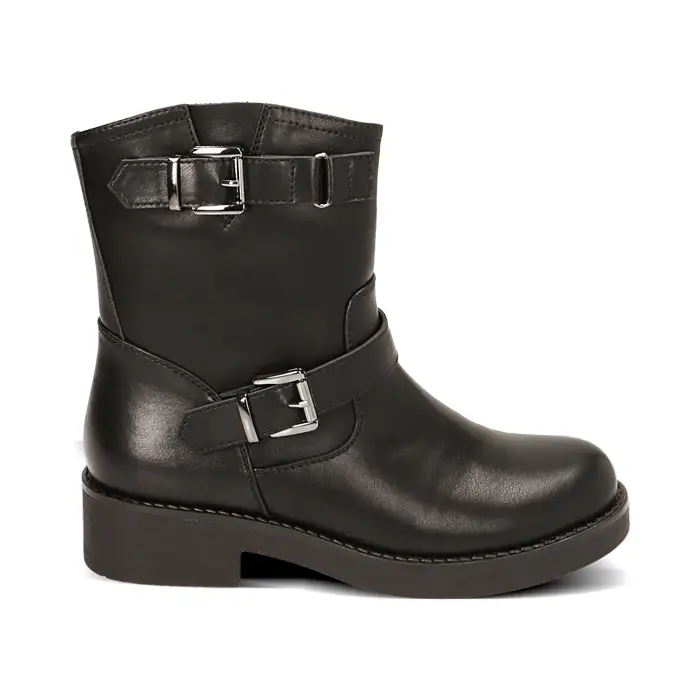 Biker neri, tacco 4,2 cm