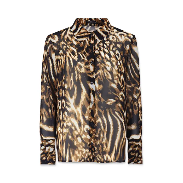 Camicia donna nero-oro