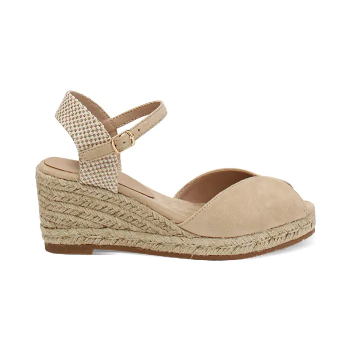 Campesine beige tacco 7 cm eleganti