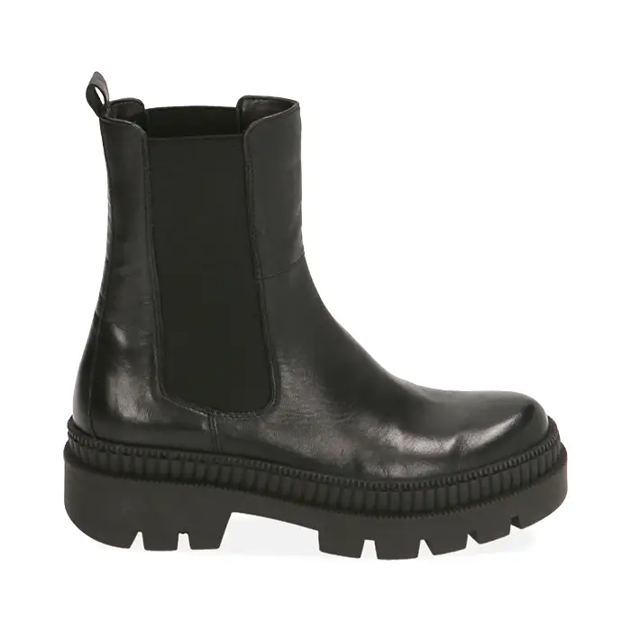 Chelsea boots neri in pelle