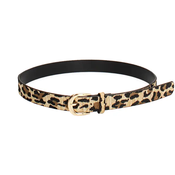 Cintura leopard con dettagli urban chic