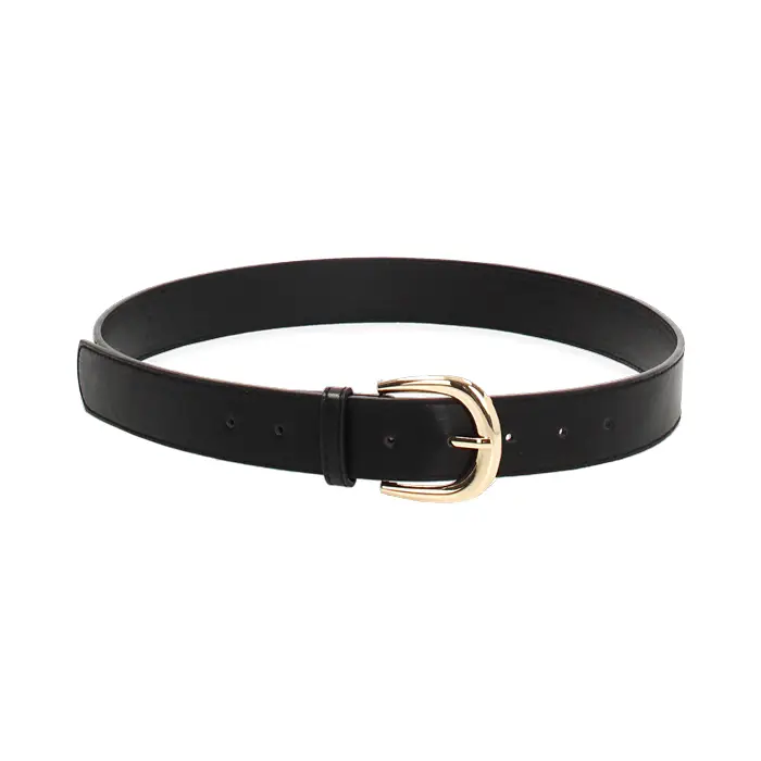 Cintura nera con fibbia elegante