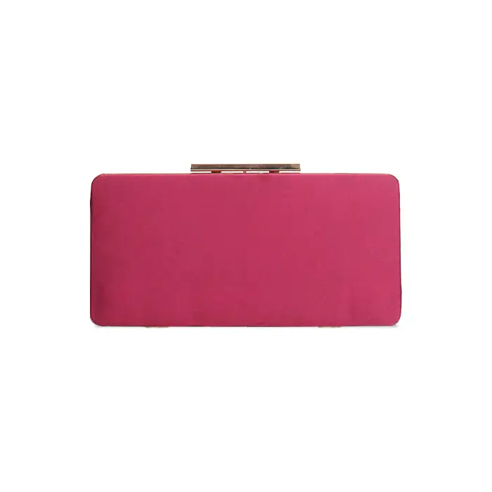 Clutch bordeaux con tracolla removibile