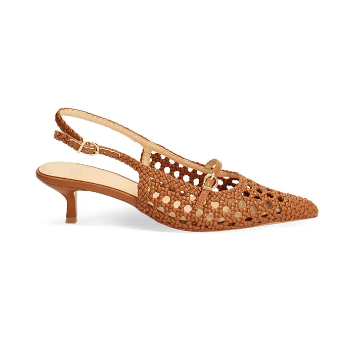 Primadonna Collection Décolleté slingback cognac tacco 4,5 cm