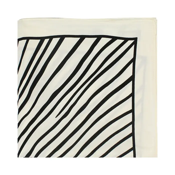Foulard da donna bianco-nero
