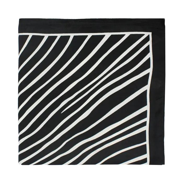 Foulard da donna nero-bainco
