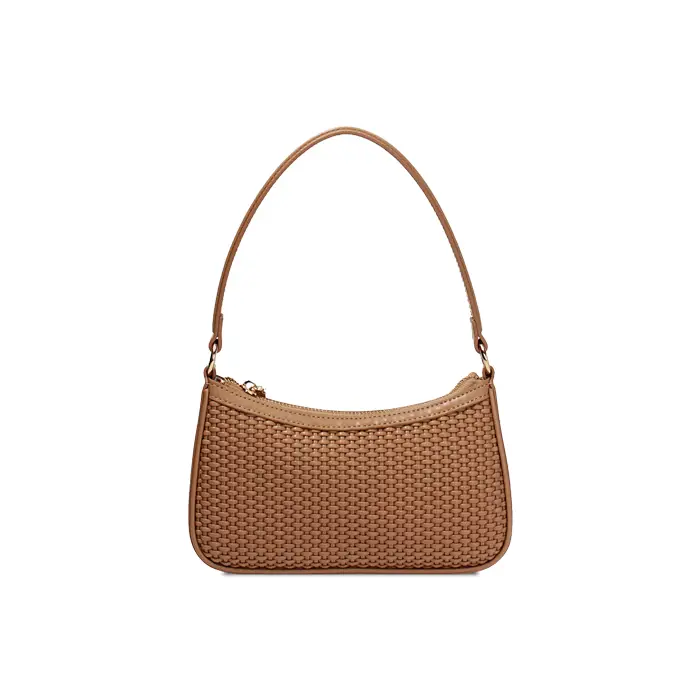 Mini bag beige con tracolla removibile