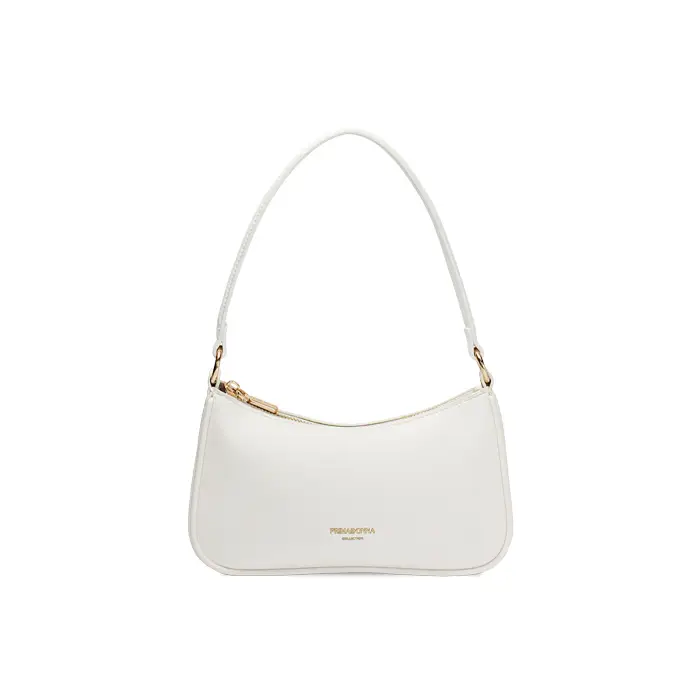 Mini bag bianca con tracolla removibile