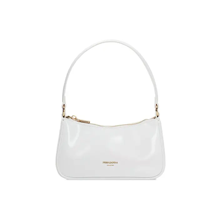 Mini bag bianca con tracolla removibile