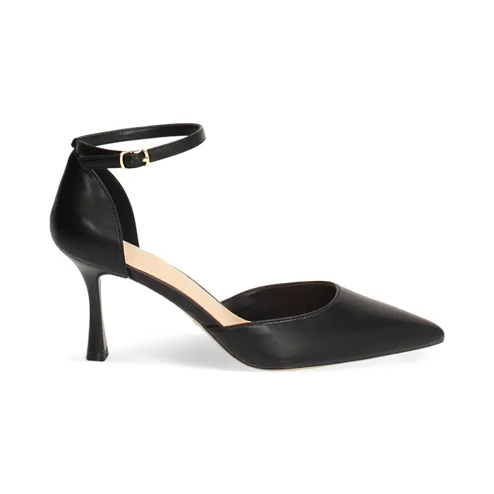 Open shank nere tacco 8 cm