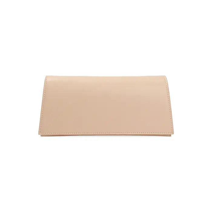 Pochette beige con tracolla removibile
